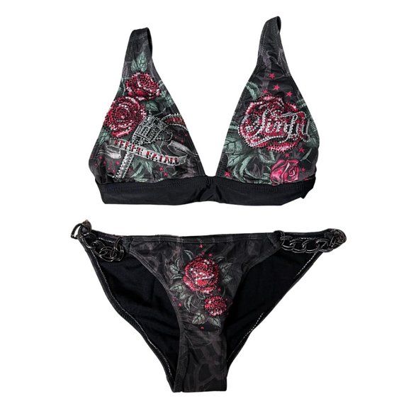 VERY RARE Sinful by Affliction Guns Roses Set - Picture 2 of 9